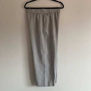 Tahari Linen Cropped Wide Leg Pants. Worn once